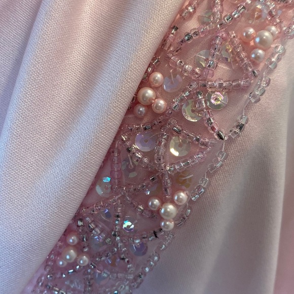 1970s Pink Maxi Dress / 1970s Dress - plus size - Picture 6 of 6